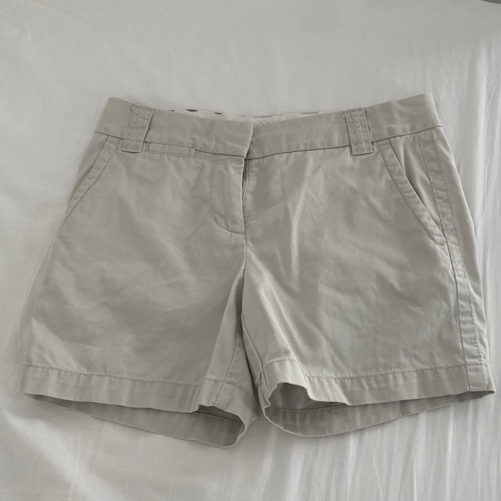 Women’s Broken-In Chino Shorts, 100% Cotton, Size 0. Classic Twill.